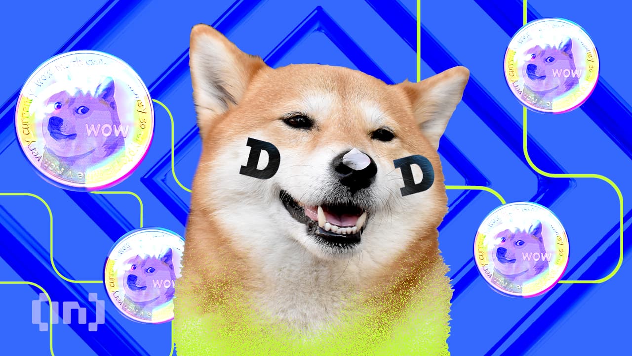 Iconische Dogecoin mascotte Balltze steekt Regenboogbrug over na gevecht met kanker