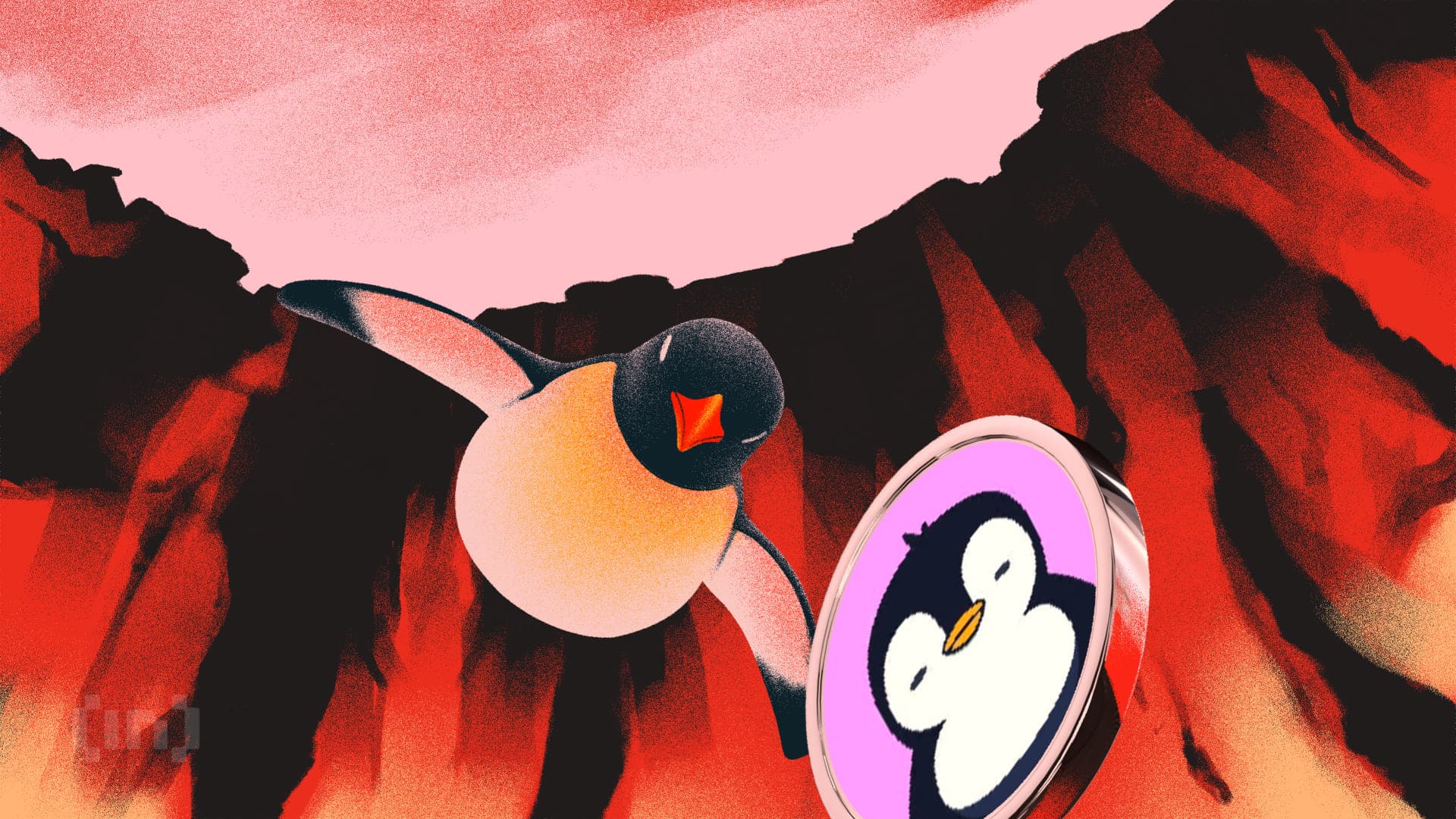 PENGU koers daalt 26% naar record lows, risico op verlies van $1 miljard marktkapitalisatie