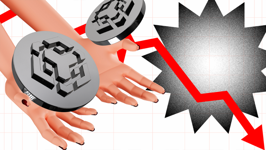 BNB koers mogelijk 12% daling door sterke neerwaartse trend