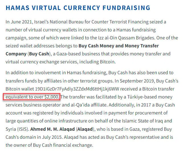 Screenshot from US Treasury report highlighting BTC. Source: X/@zerohedge