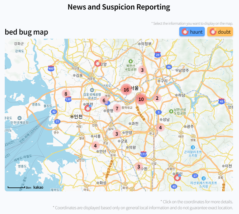 Blockchain bedbug tracker being used in South Korea to fight against infestations. Source: Bedbugboard