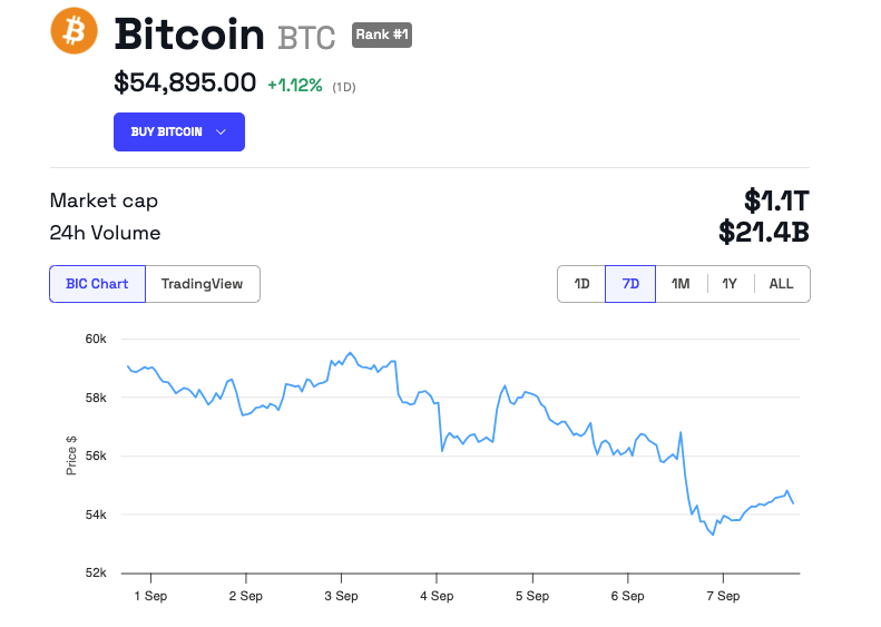 Bitcoin koers prestatie
