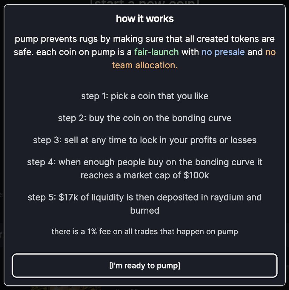 hoe werkt pump fun