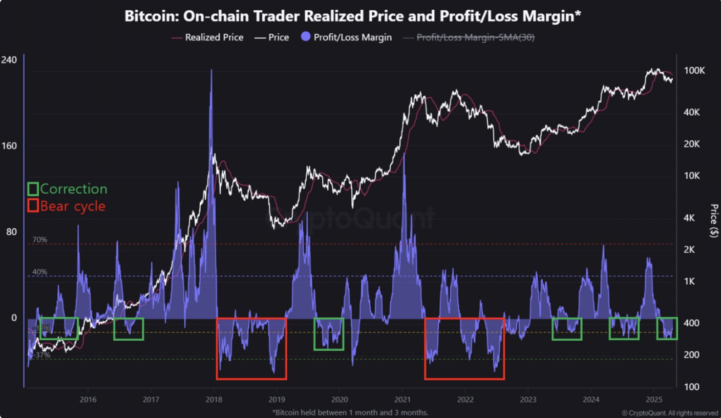 Difference Between a Bear Cycle & Typical Correction. Source: CryptoQuant