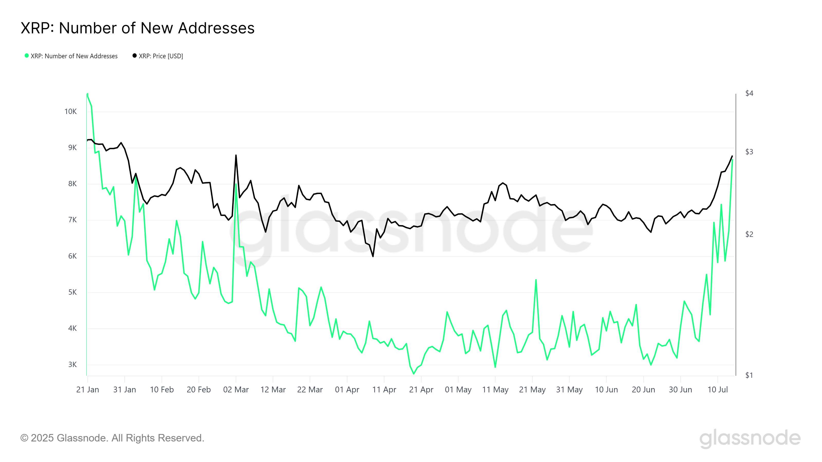 XRP Nieuwe Adressen