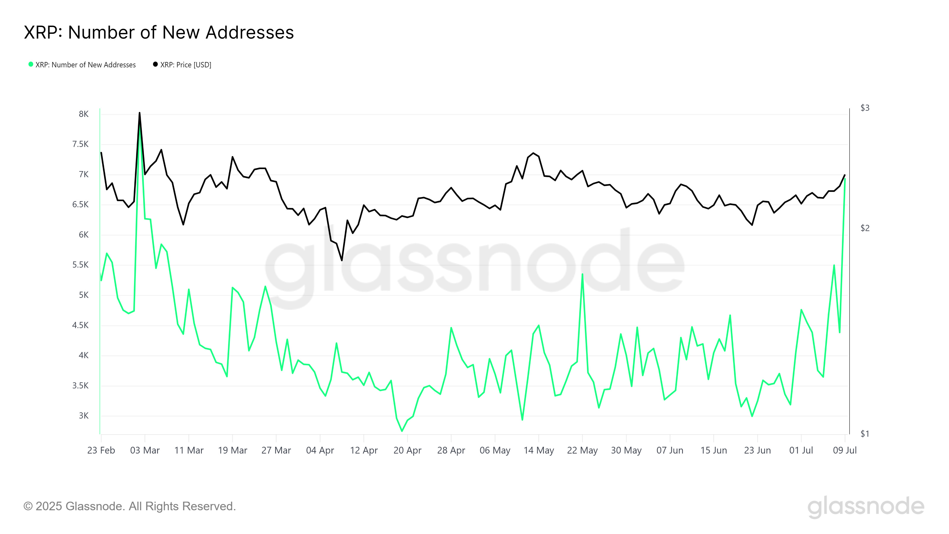 XRP Nieuwe Adressen